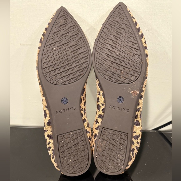 Rothy's The Point ballet Flat Leopard Print - Picture 5 of 6